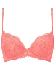 Ann Summers Orange Sexy Lace Planet Padded Plunge Bra - Image 7 of 7