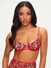 Ann Summers Red Locket Heart Non Pad Balcony Bra - Image 1 of 8