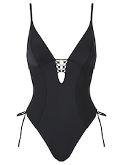 Ann Summers Black Miami Dreams Non Padded Soft Swimsuit - Image 5 of 5