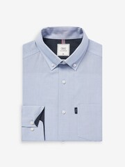 Pale Blue Regular Fit Easy Iron Button Down Oxford Shirt - Image 3 of 5