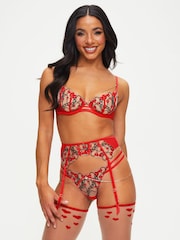 Ann Summers Red Locket Heart Suspender Belt - Image 3 of 6