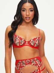 Ann Summers Red Locket Heart Suspender Belt - Image 5 of 6