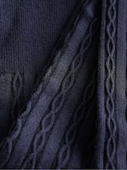 Boden Blue Cable Knit Tights - Image 3 of 3