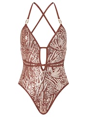 Ann Summers Brown Sultry Heat Sequin Soft Swimsuit - Image 5 of 5