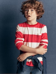 Boden Red Everyday Long Sleeve T-Shirt - Image 1 of 4