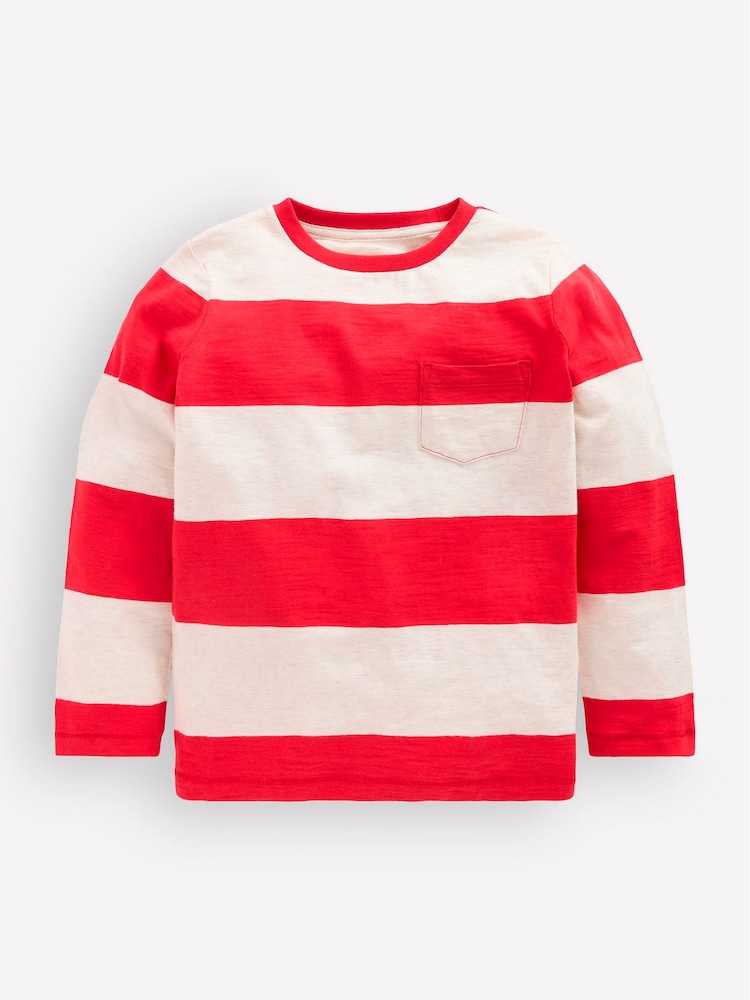 Boden Red Everyday Long Sleeve T-Shirt - Image 2 of 4 Boden Red Everyday Long Sleeve T-Shirt - Image 2 of 4
