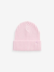 Svetlo roza - Rebrasta beanie kapa (1-16 let) - Slika 1 iz 2
