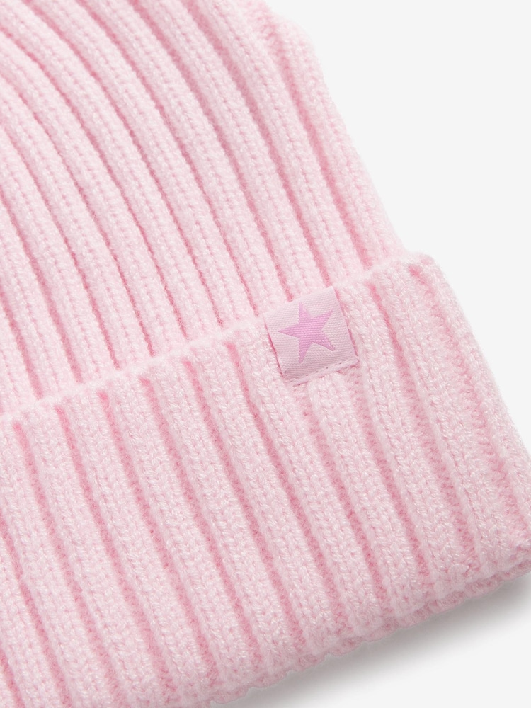 Svetlo roza - Rebrasta beanie kapa (1-16 let) - Slika 2 iz 2 Svetlo roza - Rebrasta beanie kapa (1-16 let) - Slika 2 iz 2