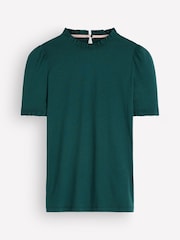 Boden Green Imi Supersoft Frill T-Shirt - Image 5 of 5