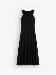 Boden Black Asymetric Ponte Midi Dress - Image 6 of 6
