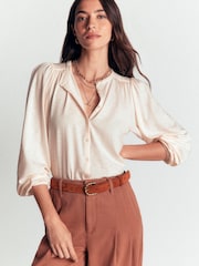 Boden Cream Ara Jersey Shirt - Image 1 of 6
