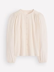 Boden Cream Ara Jersey Shirt - Image 6 of 6