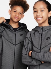 Nike Black Tech Fleece Winterized Zip Through Hoodie - Image 7 of 7