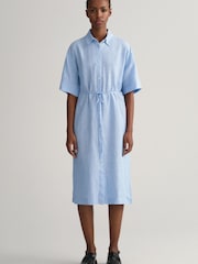 GANT Relaxed Fit Linen Shirt Dress - Image 1 of 7
