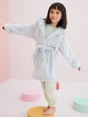 Grey Soft Touch Fleece Dressing Gown (9mths-16yrs) - Image 1 of 8
