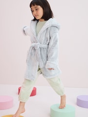 Grey Soft Touch Fleece Dressing Gown (9mths-16yrs) - Image 3 of 8