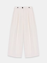 Mint Velvet Cream Linen Blend Cropped Trousers - Image 6 of 7