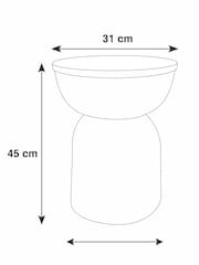 Gold Loxley Metal Drum Side Table - Image 7 of 7