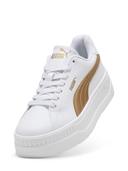 Puma White Karmen Classic Metallic Glam Sneakers - Image 5 of 6