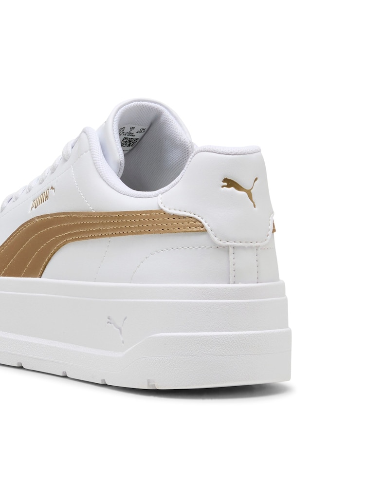 Puma White Karmen Classic Metallic Glam Sneakers - Image 6 of 6