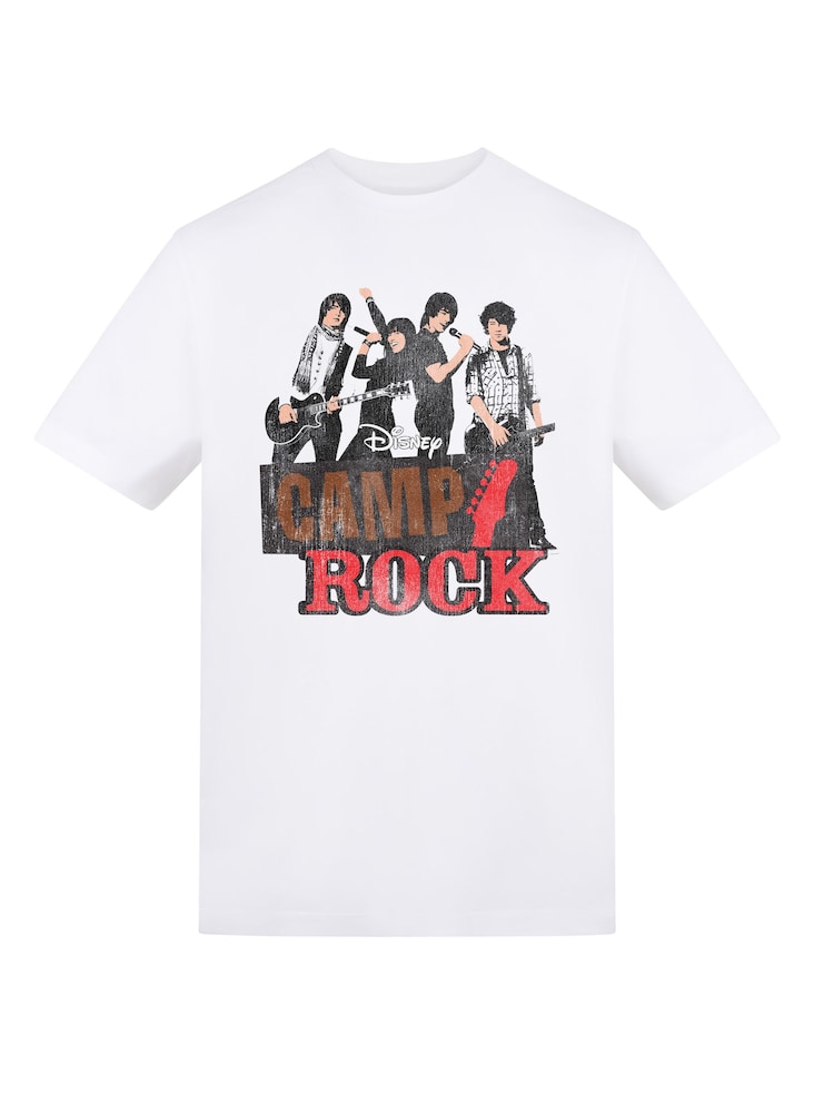 Brands In White Disney Camp Rock Group Shot Boyfriend Fit T-Shirt - Image 2 of 4