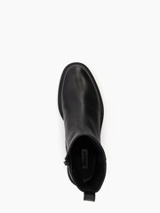 Dune London Black Possessive Cleated Heel Plain Ankle Boots - Image 5 of 6