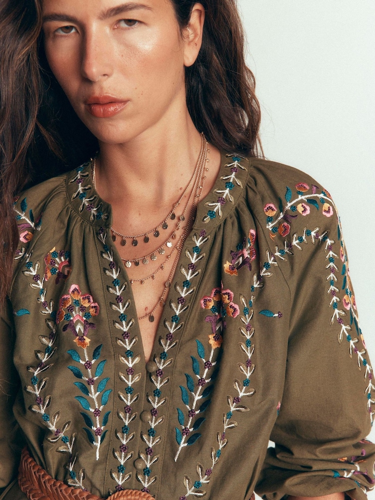 Boden Gold Tone Metal Layering Necklace - Image 1 of 3 Boden Gold Tone Metal Layering Necklace - Image 1 of 3