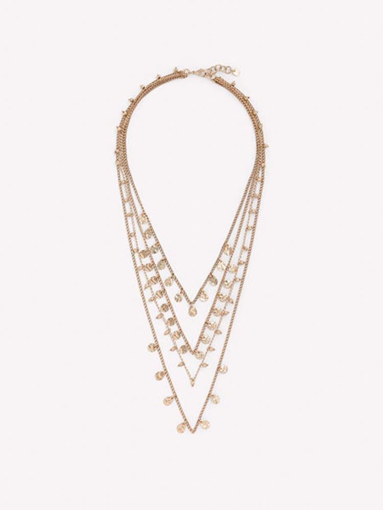 Boden Gold Tone Metal Layering Necklace - Image 2 of 3 Boden Gold Tone Metal Layering Necklace - Image 2 of 3