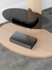 AVF Whitewashed Oak Chepstow 930 Pedestal TV Stand - Image 7 of 9