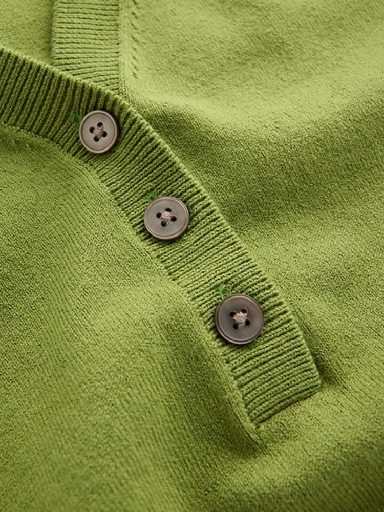Boden Green Camilla Cotton V-Neck T-Shirt - Image 6 of 6