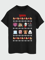 Brands In Black Dungeons & Dragons Jacquard Christmas T-Shirt - Image 2 of 4
