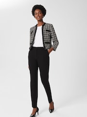 Hobbs Black Petite Stevie Tapered Trousers - Image 1 of 4