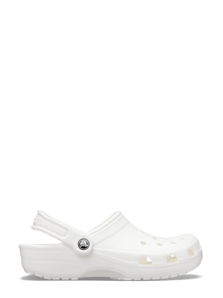 Crocs White Adults Classic Clogs - Image 1 of 7