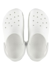 Crocs White Adults Classic Clogs - Image 6 of 7