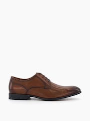 Dune London Brown Southwark Plain Gibson Shoes - Image 1 of 6