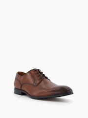 Dune London Brown Southwark Plain Gibson Shoes - Image 4 of 6