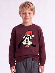 Rags & Rascals Disney Mickey Mouse Family Goofy Christmas Sweatshirt - Imagen 1 de 4