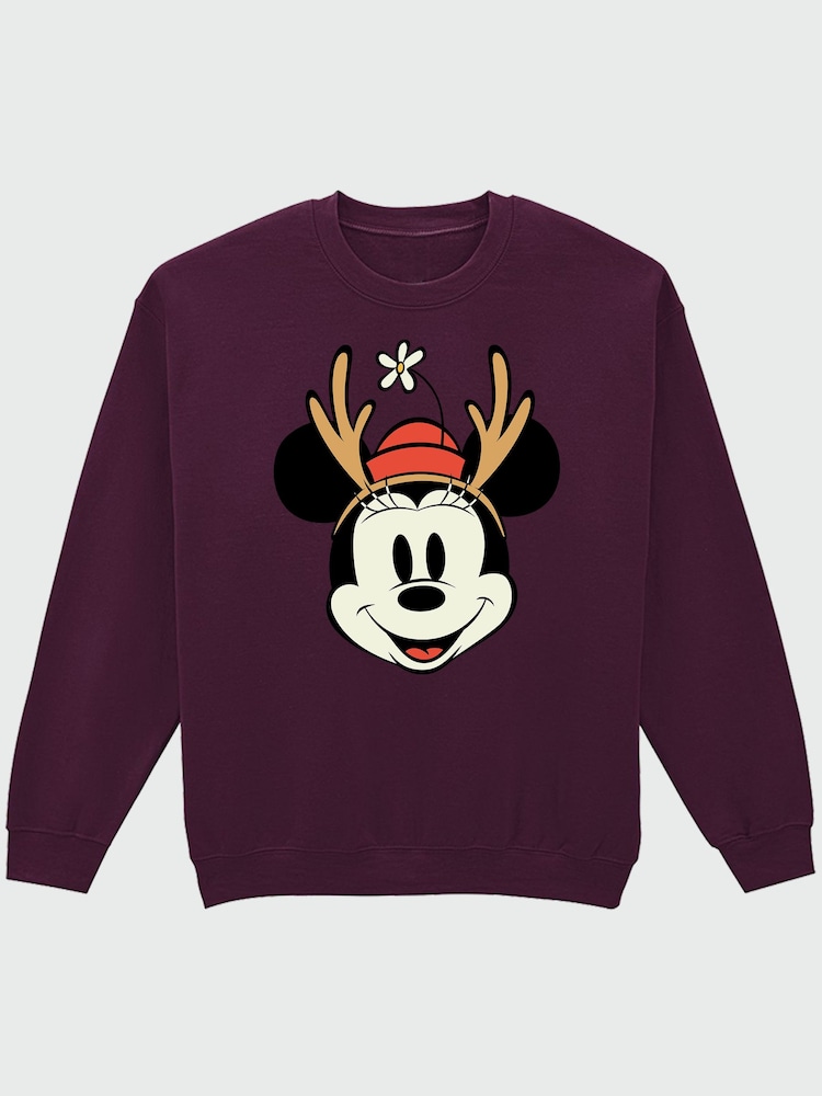 Brands In Red Disney Minnie Mouse Family Christmas Sweatshirt - Image 2 of 4 Brands In Red Disney Minnie Mouse Family Christmas Sweatshirt - Image 2 of 4