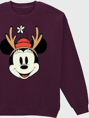 Brands In Red Disney Minnie Mouse Family Christmas Sweatshirt - Image 3 of 4