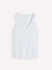 Boden White Annie Essential V-Neck Vest - Image 5 of 5