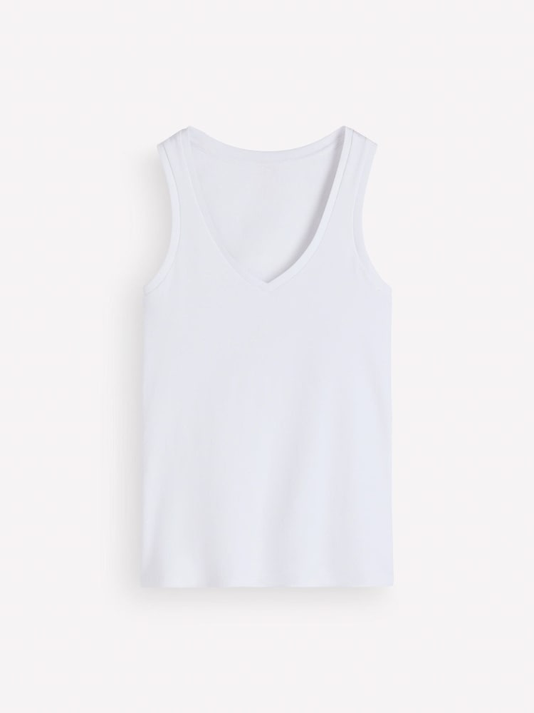 Boden White Annie Essential V-Neck Vest - Image 5 of 5 Boden White Annie Essential V-Neck Vest - Image 5 of 5