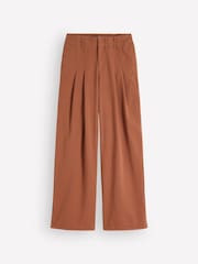 Boden Brown Mayfair Pleat Detail Trousers - Image 7 of 7