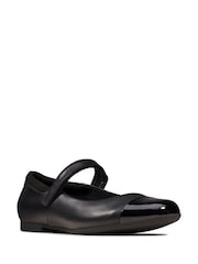 Clarks Black Scala Gem Leather Mary Jane Shoes - Image 1 of 6