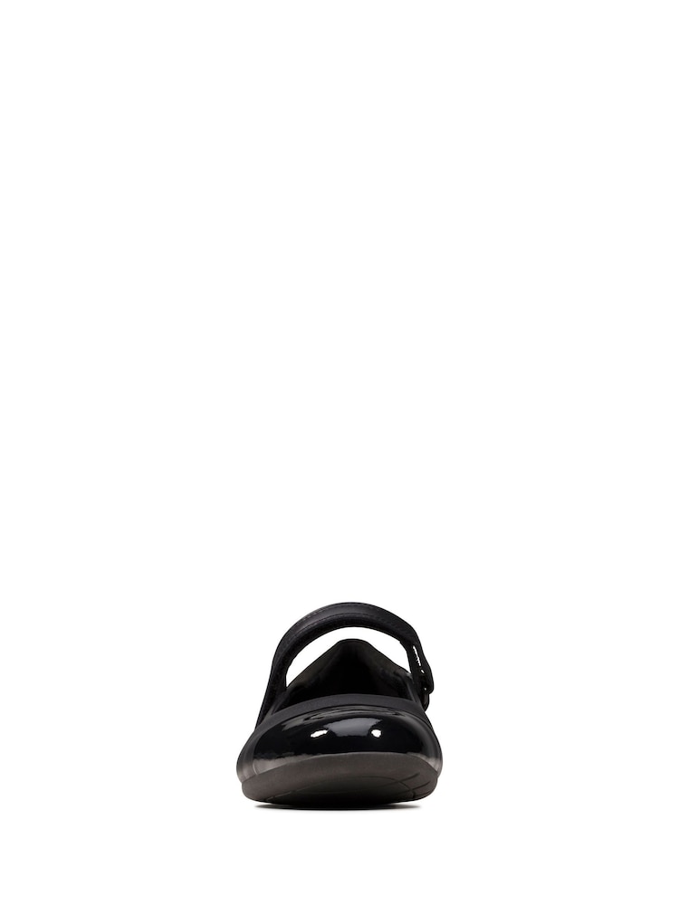 Clarks Black Scala Gem Leather Mary Jane Shoes - Image 2 of 6
