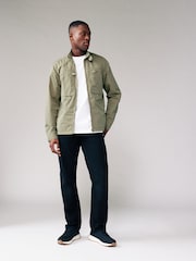 Sage Green Shower Resistant Utility Shacket - Image 2 of 13