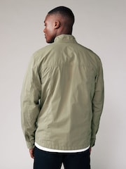 Sage Green Shower Resistant Utility Shacket - Image 5 of 13