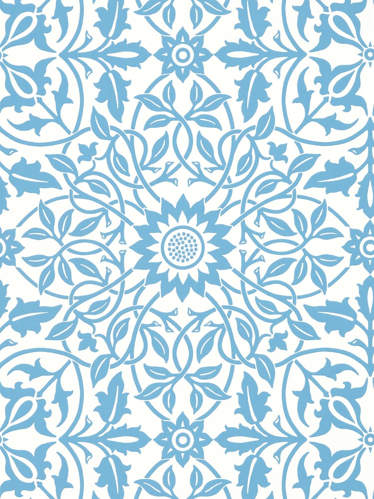 Morris & Co Blue St James Ceiling 10.05M Wallpaper - Image 1 of 1