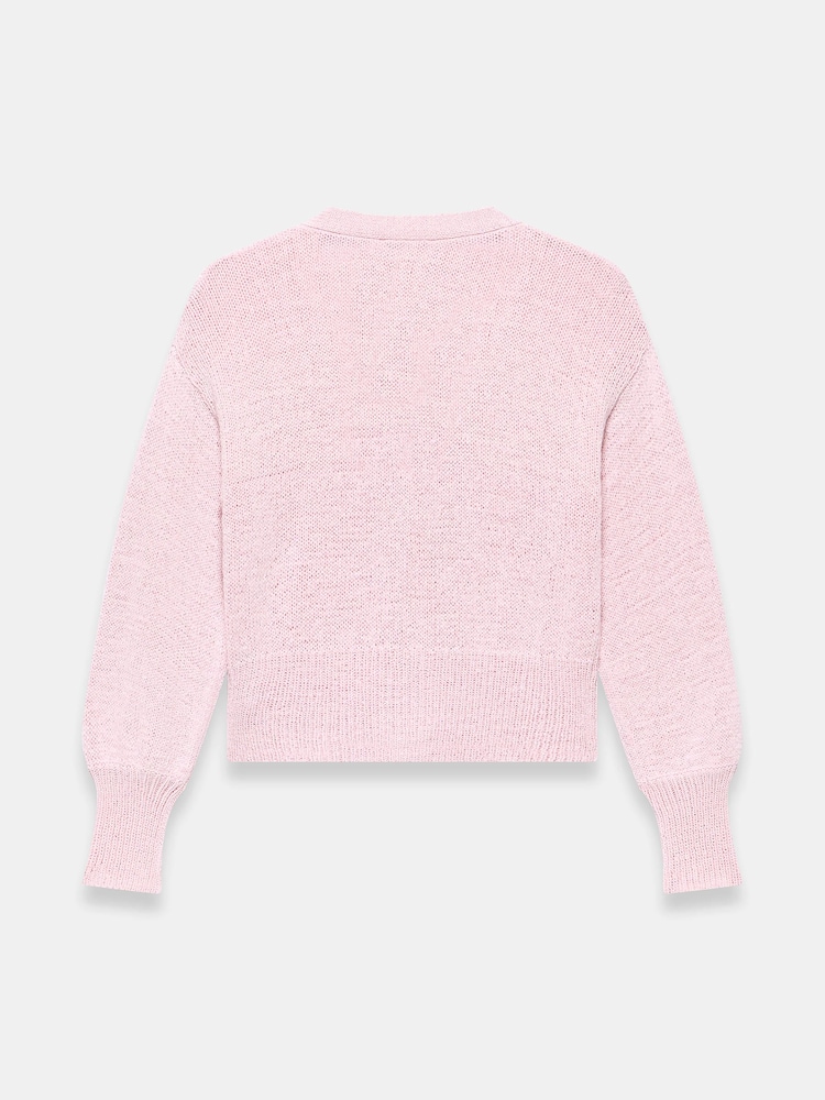 Mint Velvet Pink Cotton Blend Cardigan - Image 7 of 7 Mint Velvet Pink Cotton Blend Cardigan - Image 7 of 7