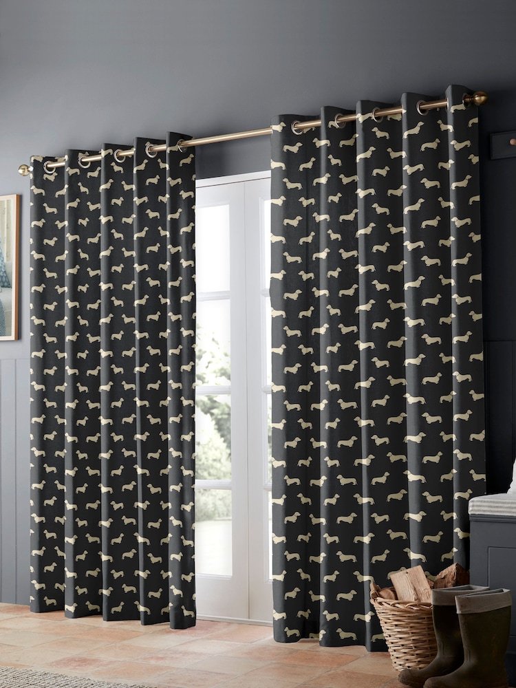 Emily Bond Grey 100% Cotton Peggy Made to Measure Curtains - Image 2 of 9