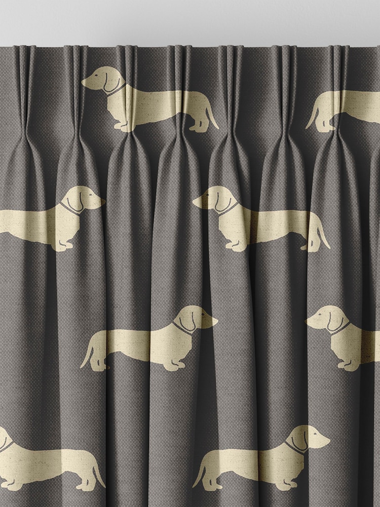Emily Bond Grey 100% Cotton Peggy Made to Measure Curtains - Image 5 of 9